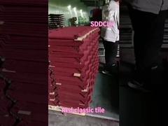 ผนังหลังคาแบบคอร์กูเกต Custom หินแดงเคลือบผนังโลหะสําหรับอาคารอาศัยอุตสาหกรรม